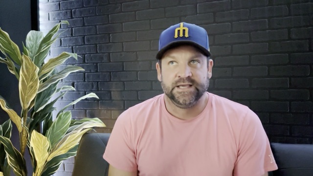 Video still of Brandon in the studio